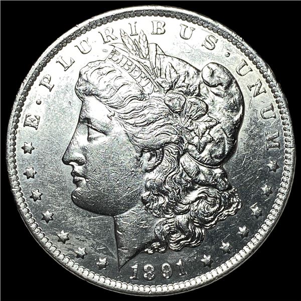 1891-CC Spitting Eagle Silver Morgan Dollar  CHOICE BU
