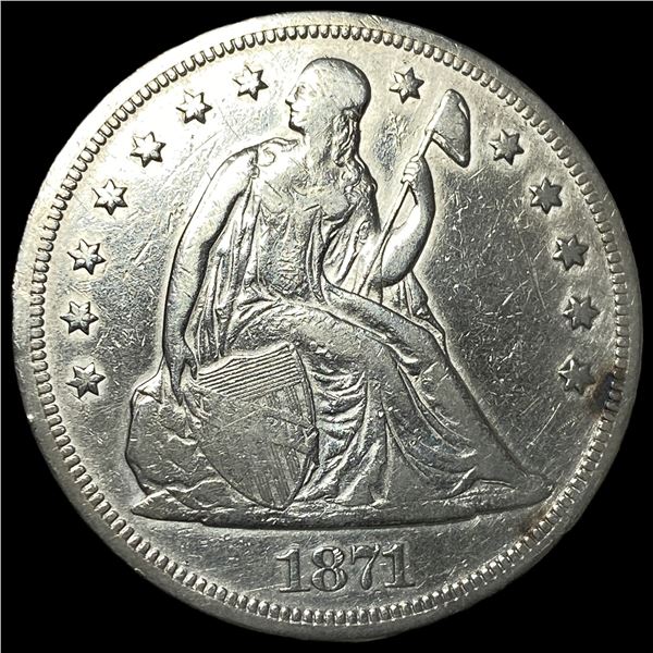 1871 Silver Dollar NEARLY UNCIRCULATED