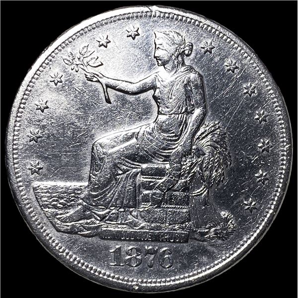 1876-S Silver Trade Dollar CLOSELY  UNCIRCULATED