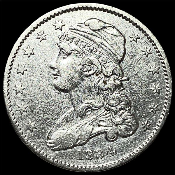 1834 Capped Bust Quarter CLOSELY UNCIRCULATED