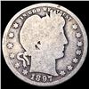 Image 1 : 1897-S Silver Barber Quarter NICELY  CIRCULATED