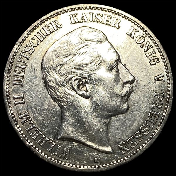 1903-A Silver 5 Mark Germany Prussia  UNCIRCULATED