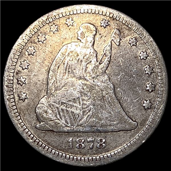 1878 Seated Liberty Quarter ABOUT  UNCIRCULATED