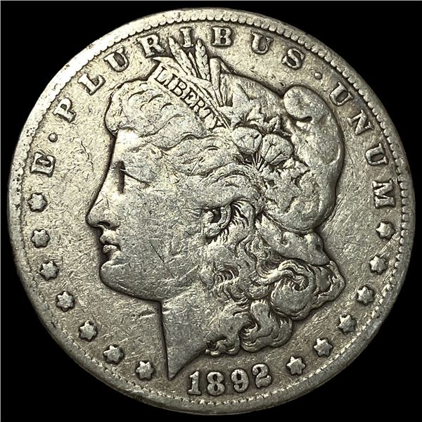 1892-CC Silver Morgan Dollar ABOUT  UNCIRCULATED