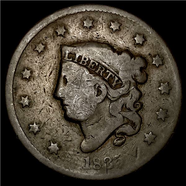1833 Coronet Head Large Cent NICELY  CIRCULATED