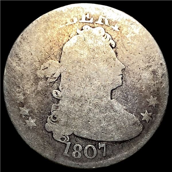 1807 Silver Draped Bust Half Dollar NICELY  CIRCULATED