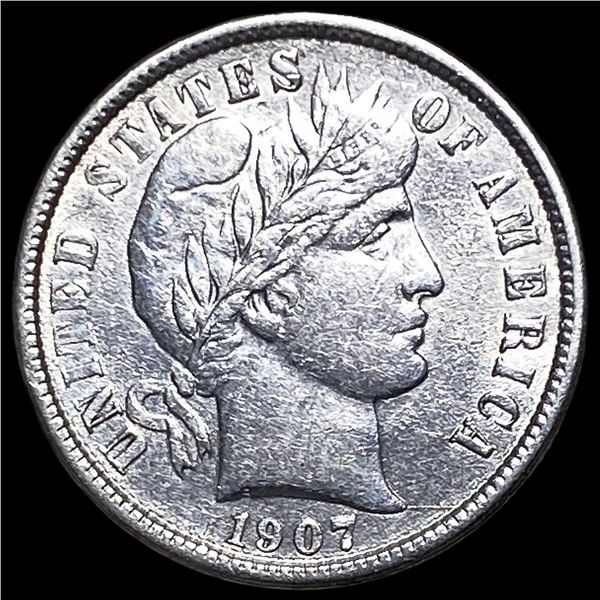 1907 Barber Dime UNCIRCULATED