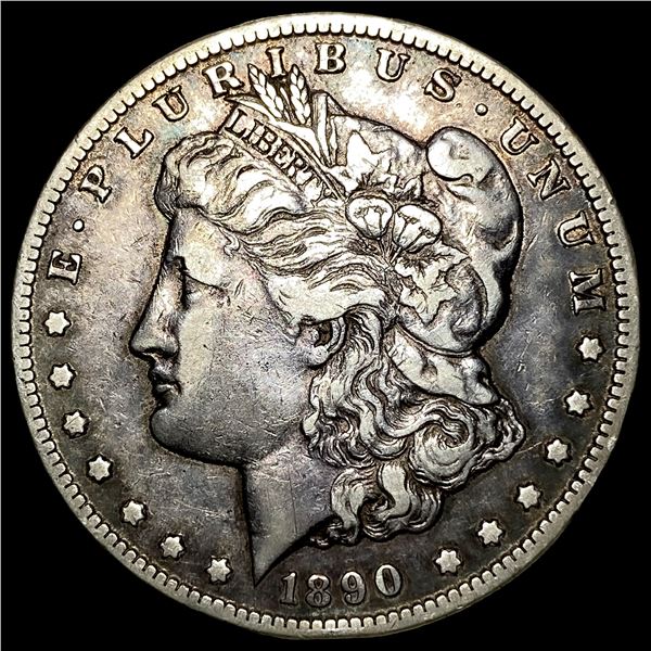 1890-CC Silver Morgan Dollar NEARLY  UNCIRCULATED