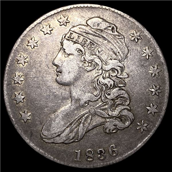 1836 Capped Bust Half Dollar NEARLY  UNCIRCULATED
