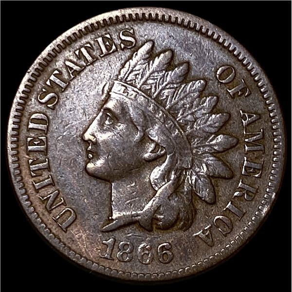 1866 Indian Head Cent CLOSELY UNCIRCULATED