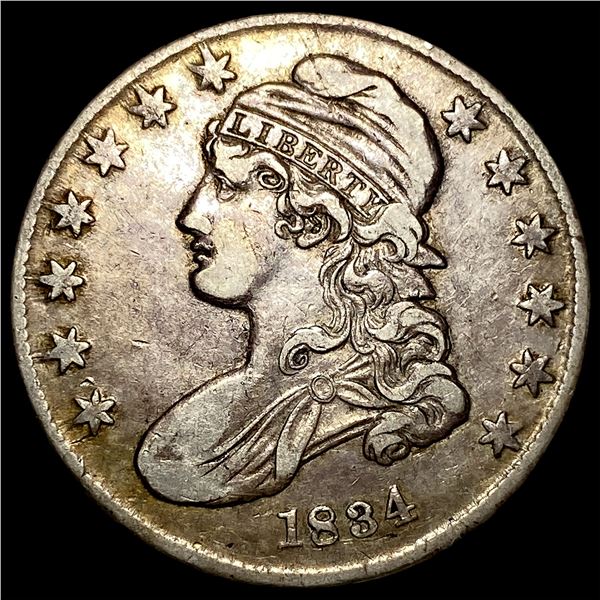 1834 Silver Capped Bust Half Dollar NEARLY  UNCIRCULATED