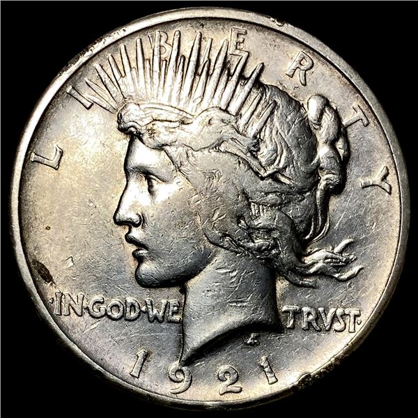 1921 Silver Peace Dollar NEARLY UNCIRCULATED