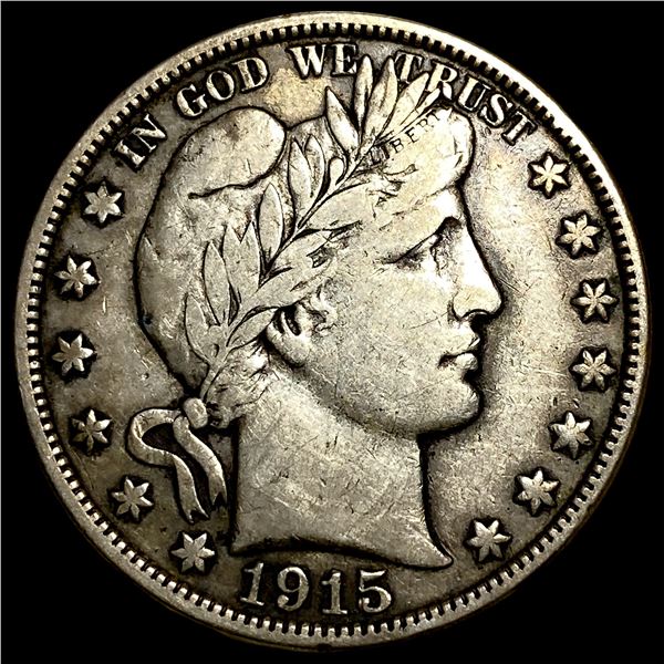 1915-S Silver Barber Half Dollar NEARLY  UNCIRCULATED