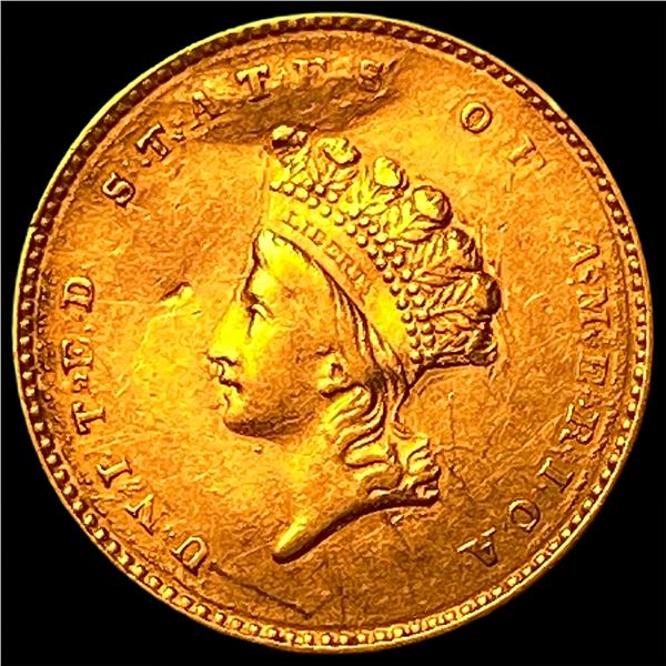 1854 Gold $1 Indian Princess Type 2  UNCIRCULATED