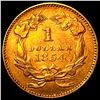 Image 2 : 1854 Gold $1 Indian Princess Type 2  UNCIRCULATED