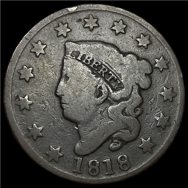 1818 Coronet Head Large Cent NICELY  CIRCULATED