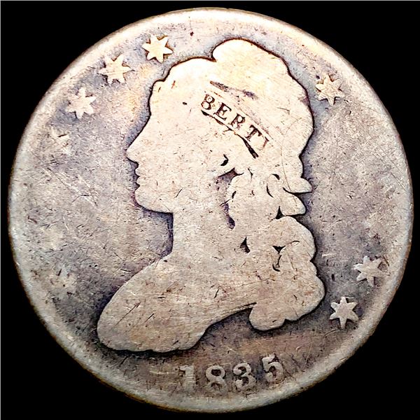 1835 Capped Bust Half Dollar NICELY  CIRCULATED