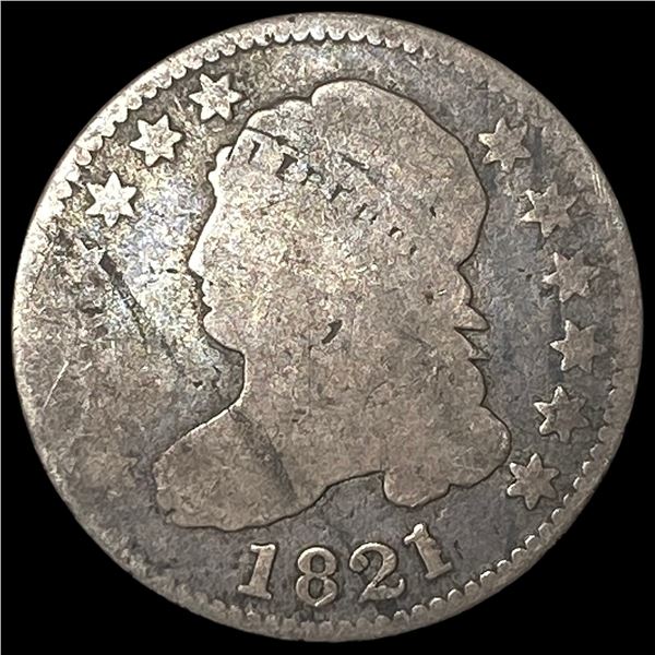 1821 Silver Capped Bust Dime NICELY  CIRCULATED