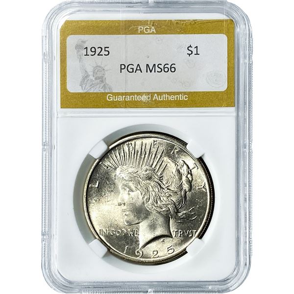 1925 Silver Peace Dollar PGA MS66