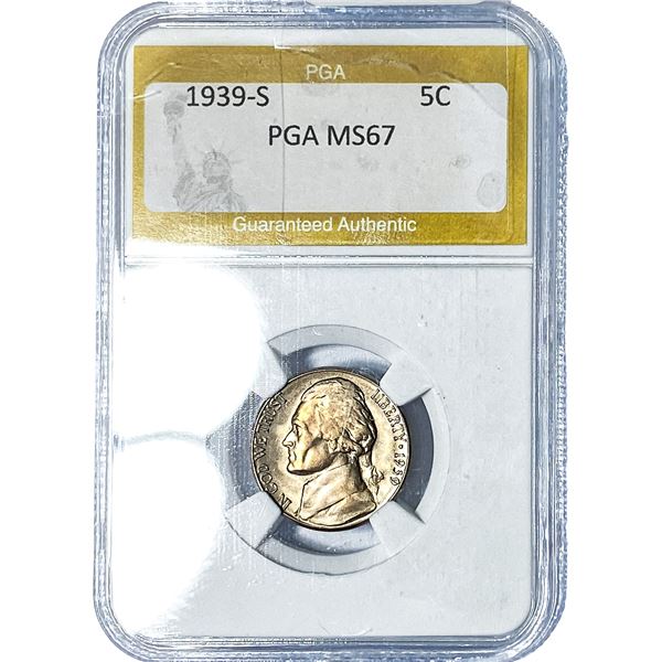 1939-S Jefferson Nickel PGA MS67