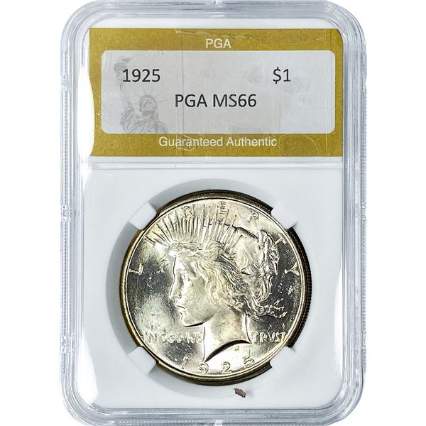 1925 Silver Peace Dollar PGA MS66