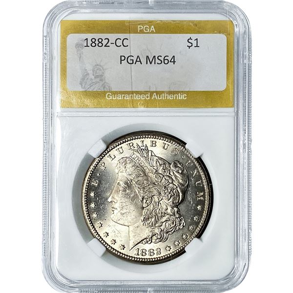 1882-CC Morgan Silver Dollar PGA MS64