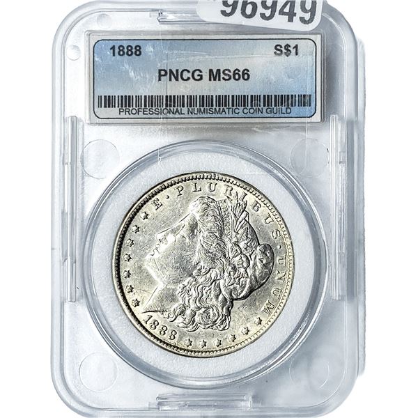 1888 Morgan Silver Dollar PNCG MS66
