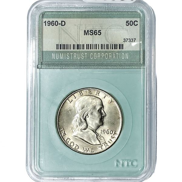 1960-D Franklin Half Dollar NTC MS65