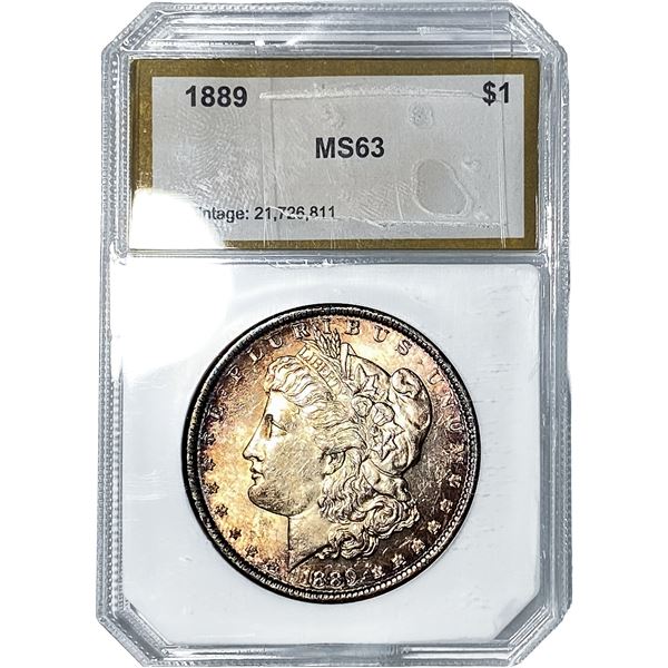 1889 Morgan Silver Dollar PCI MS63