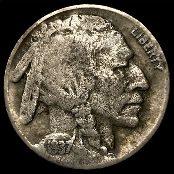 1937-D 3 Leg Buffalo Nickel