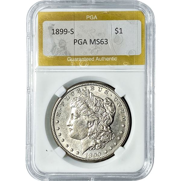 1899-S Morgan Silver Dollar PGA MS63