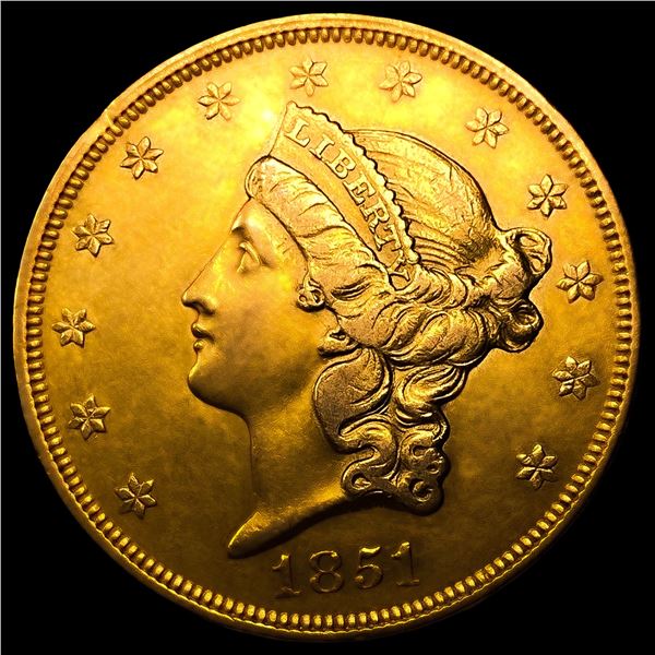 1851 $20 Gold Double Eagle