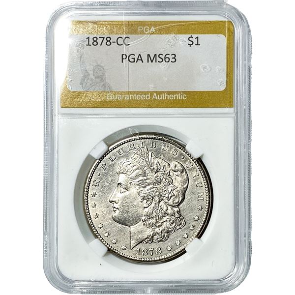 1878-CC Morgan Silver Dollar PGA MS63