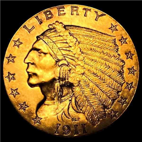 1911-D Strong $2.50 Gold Quarter Eagle
