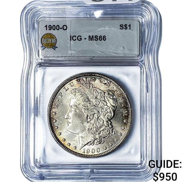 1900-O Morgan Silver Dollar ICG MS66
