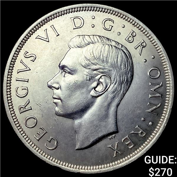 1937 Great Britain Silver 1 Crown GEM BU