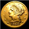 Image 1 : 1848-D $5 Gold Half Eagle