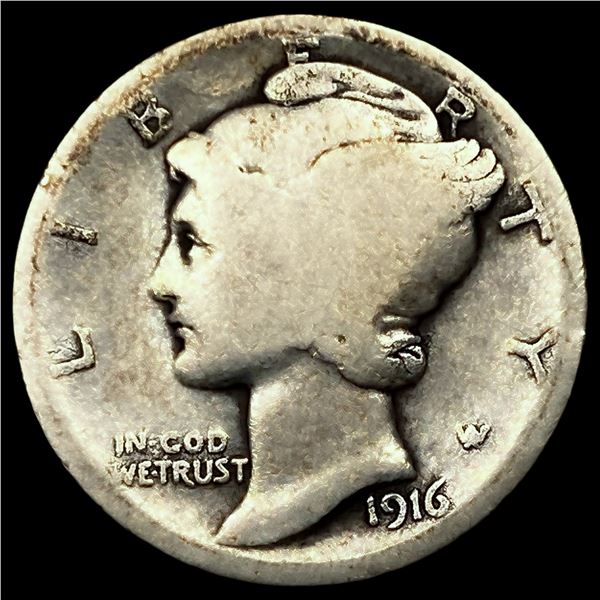 1916-D Mercury Dime