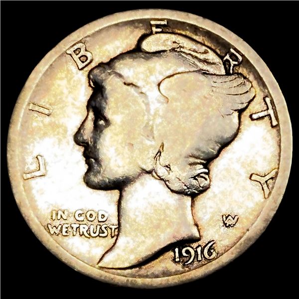 1916-D Mercury Dime