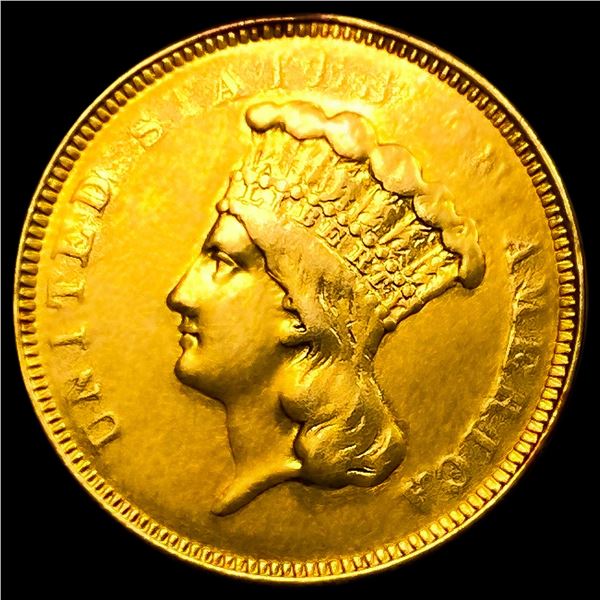 1854-O $3 Gold Piece
