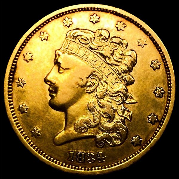 1834 $5 Gold Half Eagle