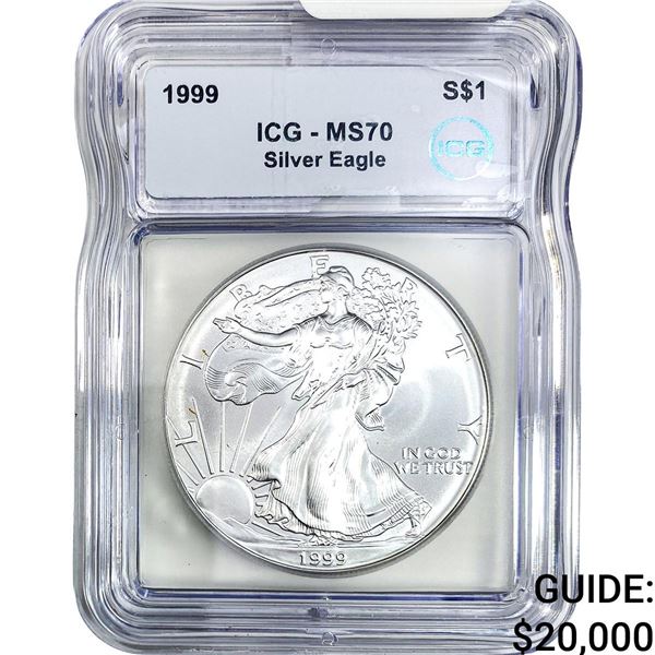 1999 Silver Eagle ICG MS70