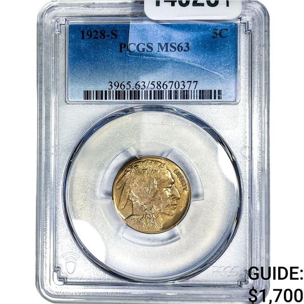 1928-S Buffalo Nickel PCGS MS62