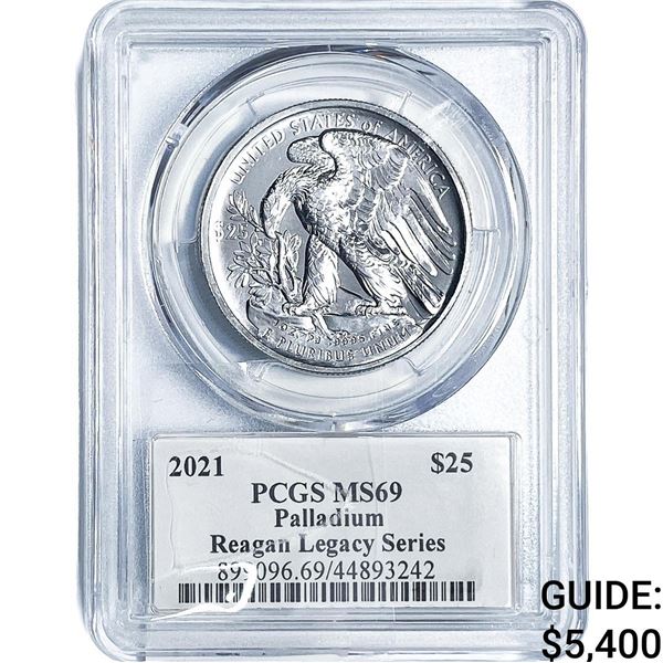 2021 $25 1oz Palladium America Eagle PCGS MS69