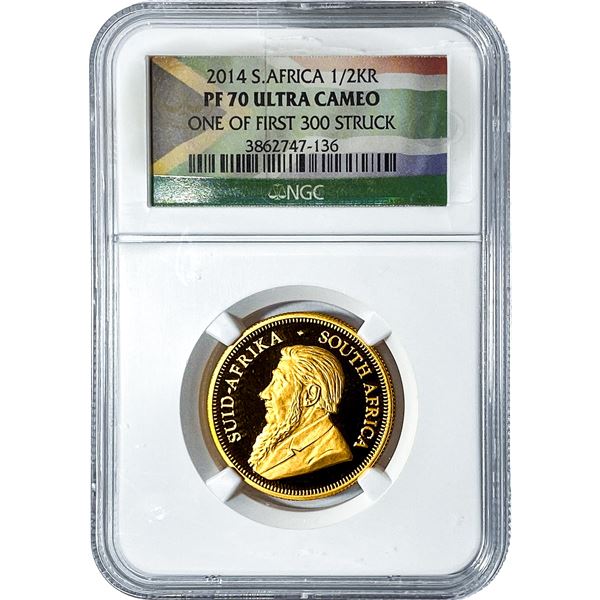 2014 South Africa 1/2oz Gold 1/2 Krugerrand NGC