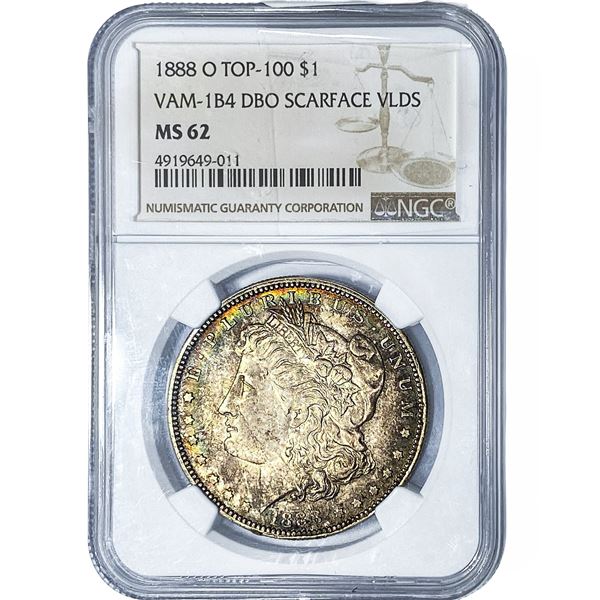 1880-O Morgan Silver Dollar NGC MS62 VAM-1B4 DBO