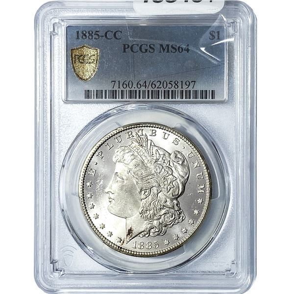 1885-CC Morgan Silver Dollar NGC MS64