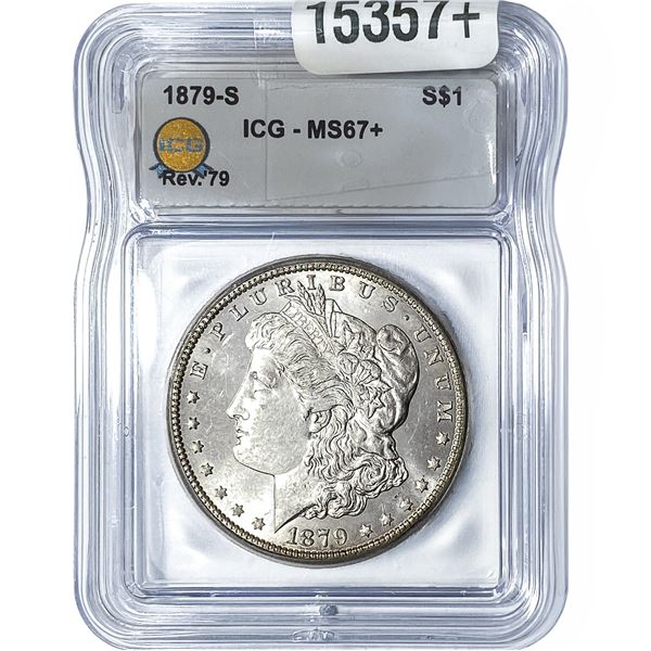 1879-S Morgan Silver Dollar ICG MS67+