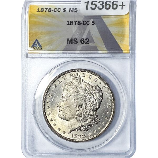 1878-CC Morgan Silver Dollar ANACS MS62