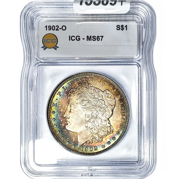 1902-O Morgan Silver Dollar ICG MS67